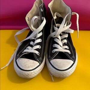 Converse Black and White Kids High-Top Sneakers